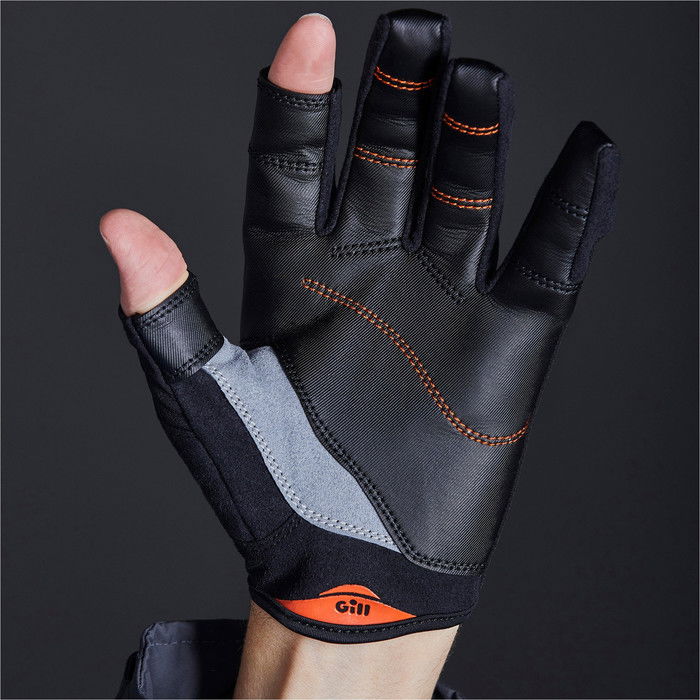 2024 Gill Championship Long Finger Sailing Gloves 7253 - Black